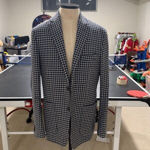 Classic Checkered Blazer